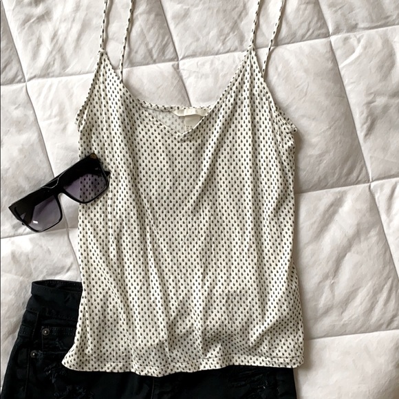 H&M Camisole Tank Top Spaghetti Straps XS White - Picture 1 of 6